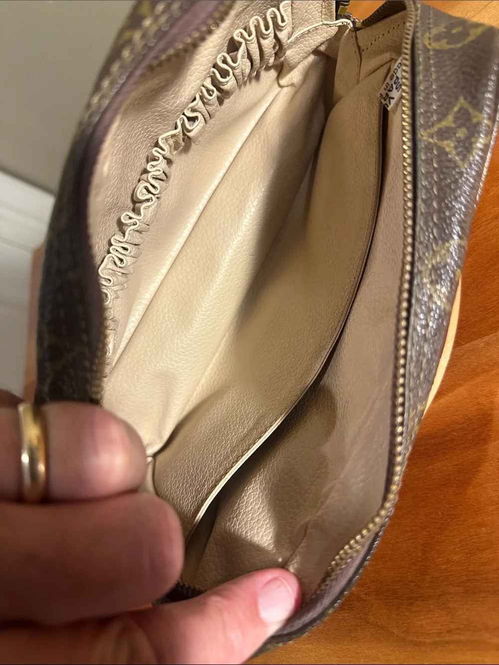 Authentic Louis Vuitton Monogram Trousse Toilette Cosmetic Bag.